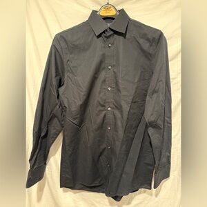 Stafford Size 14 1/2 Black Dress Shirt